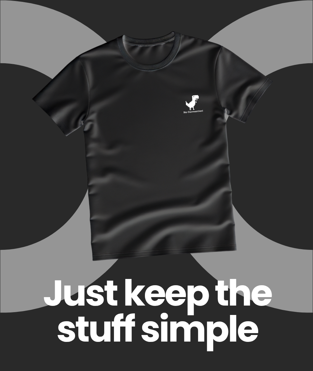 Unisex Basic T-Shirt Chrome No Internet Logo