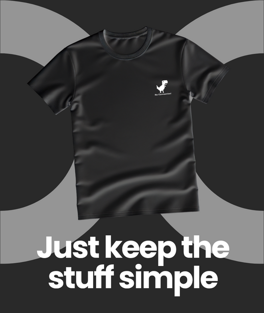 Unisex Basic T-Shirt Chrome No Internet Logo