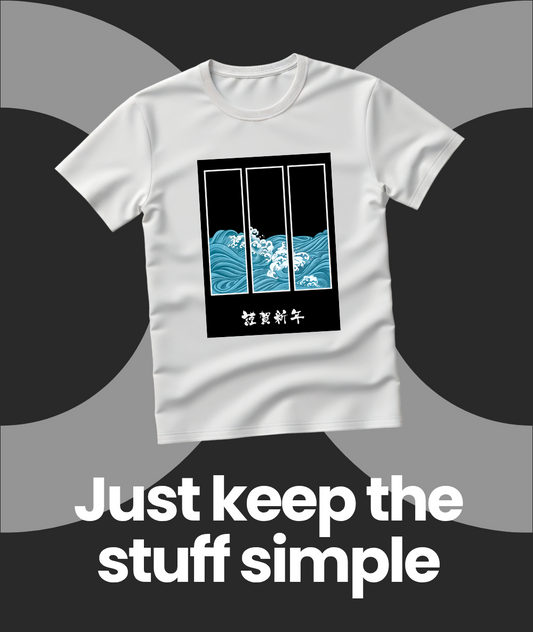 Unisex Basic T-Shirt -  Japanese Art Style