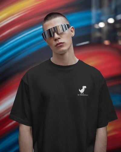 Unisex Basic T-Shirt Chrome No Internet Logo